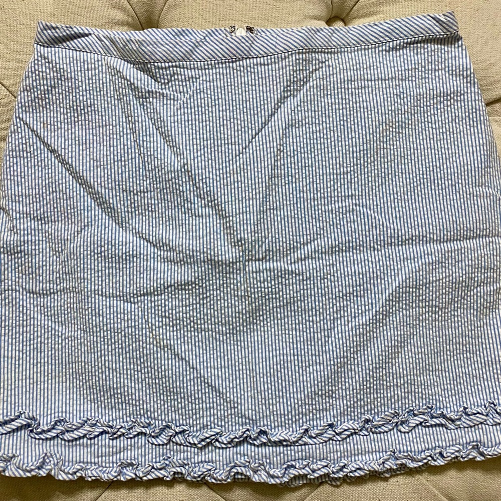 VINEYARD VINES Blue Striped GINGHAM Women's Skirt